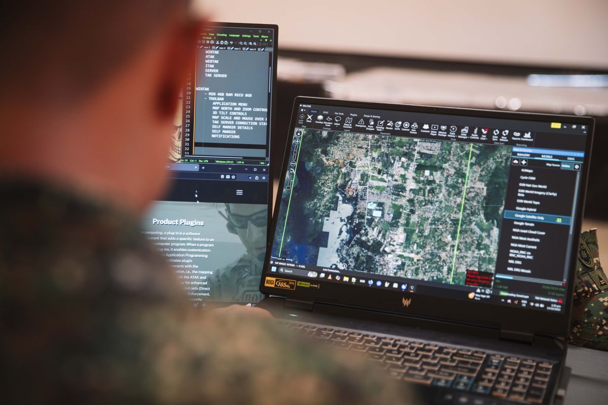Military digital operations — ATAK mapping system